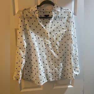 Talbots polka dot blouse. Size xs. Tags on. Never worn